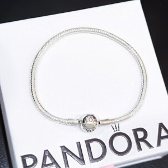 Pandora Moments Snake Chain Bracelet Sterling silver 590728-19 /7.5 inches - Picture 1 of 3